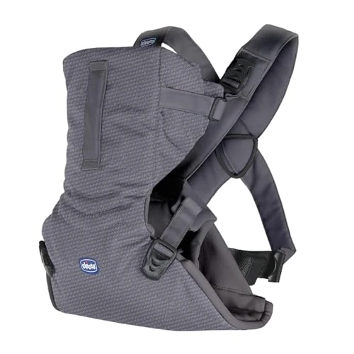 Chicco Easyfit Porte-bébé Ergonomique pour Nourrissons et Enfants de la Naissance à 9 Kg, Porte-bébé physiologique, Simple à Porter, Face à Maman et Face à la Route, Support pour Tête et Cou, Gris