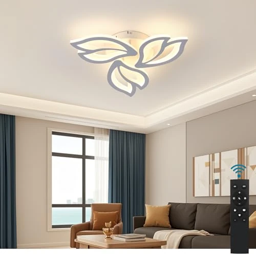 Sky angle LED-Deckenleuchte mit Fernbedienung, Verstellbares Licht 38 W 4560 LM, Acryl-Deckenleuchten für Schlafzimmer Wohnzimmer