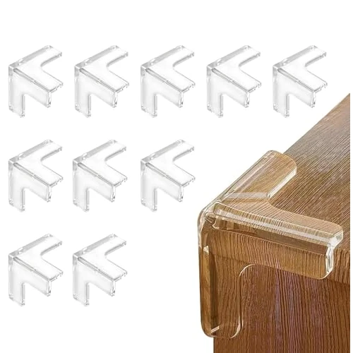Offerta a tempo: HoneyHolly 10 Pezzi Paraspigoli per Bambini Angolari in Gomma, per Sicurezza Bambini Casa Con Supercolla Aggiornata, per Tavolo Mobili - 0% da 7.99 € a 7.99 €