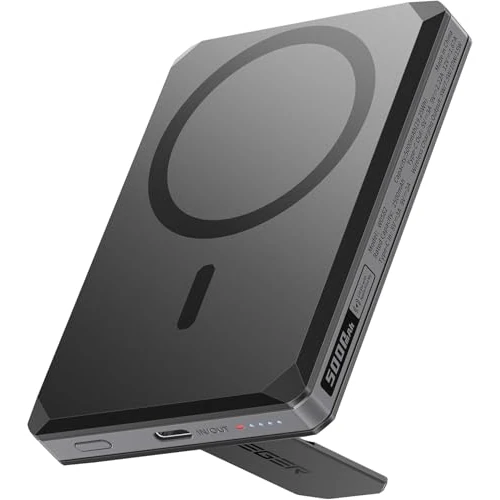 Offerta a tempo: VEGER Magnetic Power Bank, Caricabatterie Portatile 5000mAh, Type-C Input and Output Batteria Esterna, Powerbank 20W PD Ricarica rapida, Caricatore Wireless Compatibile con iPhone 16/15/14/13/12 Serie - 39% da 39.99 € a 24.36 €