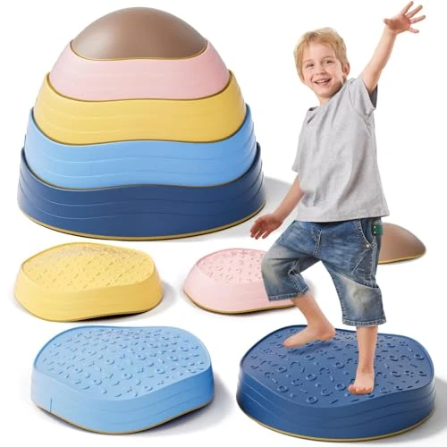 Oferta limitada: KidBloom Juguetes Sensoriales Autismo, Piedras Equilibrio Niños Antideslizantes, Regalos para Niños con Autismo, con Bolsa Impermeable de 43.99 € a 25.99 € (ahorro 41%)