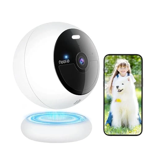 Limited offer: Noorio 2K QHD Wireless Outdoor Security Camera, Indoor Magnetic Camera, HDR Video, AI Human Alerts, IP66 All-Weather Protection, Colour Night Vision, Works with Alexa from 99.99 EUR to 69.99 EUR (save 30%)