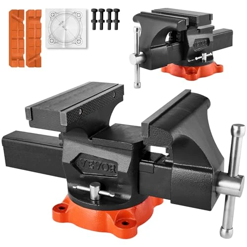 Offerta a tempo: VEVOR Morsa, Apertura Massima Ganascia 203 mm, Morsa Multiuso con Base Bloccaggio Girevole 360°, Morsa da Banco in Ferro Nodulare per Carichi Pesanti, Ganasce a 2 Vie per Serraggio di Tubi Tondi - 4% da 112.90 € a 107.90 €