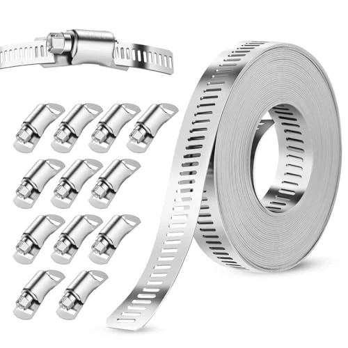 Offerta a tempo: GlasFlength 5M Fascette Stringitubo Metalliche in Acciaio Inox 304 — 15% da 14,59 € a 12,40 €