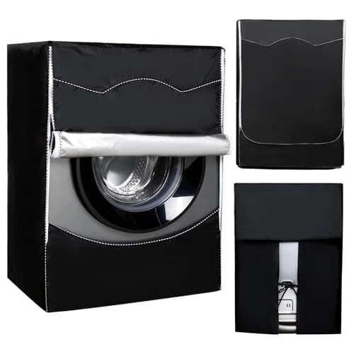Zeitlich begrenztes Angebot: Cozary Waschmaschine Abdeckung Wasserdicht, 420D Oxford Waschmaschinenbezug mit Reißverschluss, UV-Schutz Staubdicht Wasserdicht Abdeckung für Waschmaschine und Trockner 60x65x85 cm von 17.59 € auf 16.73 € (5% Rabatt)