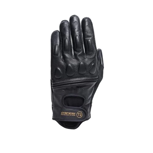 Offerta a tempo: Dainese - Blackjack 2 Gloves, Guanti da Moto in Pelle, Stile Vintage, Uomo, Nero/Nero, L - 29% da 99.00 € a 70.50 €