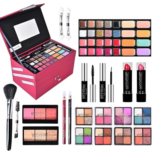 Offre limitée : FantasyDay Coffret Maquillage Femme Kit de Maquillage Complet Mallette Maquillage Fille Xmas All in one Makeup Gift Set avec Ombres Paupière Rouge Lèvre Pinceaux Correcteur Mascara Fard à Joues Poudre de 50.99 EUR à 50.99 EUR (remise 0%)