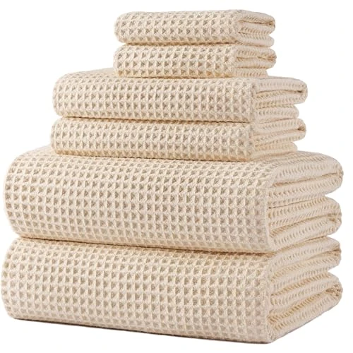 Offerta a tempo: Polyte - 430 gsm telo bagno in microfibra - tessuto a nido d'ape - oversize - 76,2 x 152,4 cm - 6 pezzi - 20% da 40.09 € a 32.07 €