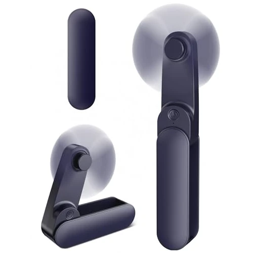 Limitiertes Angebot: Handventilator Mini, 2 Stufen und 14 Stunden USB Ventilator mit Akku Aufladbar, Leise und Leistungsstark, Faltbarer Tischventilator, Tragbarer Ventilator für Reisen, Büro, Zuhause, Outdoor, Geschenke von 9.98 EUR auf 9.98 EUR (Spare 0%)