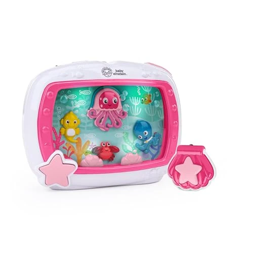 Offerta a tempo: Baby Einstein Sea Dreams Soother – Rumori Bianchi per Neonato con Luci e Suoni Marini, Acquario Bebè Giocattolo da Culla con Controllo Remoto e Luce Notturna Rilassante, 0+ Mesi, Rosa - 0.00% da 49.99 € a 49.99 €