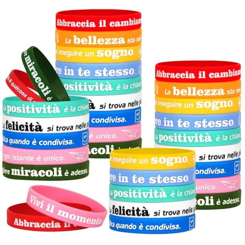 Offerta a tempo: HONTIUS 8'' Braccialetti Motivazionali In Gomma, Braccialetti Motivazionali Braccialetto Motivazionale Elastici di Gomma per Insegnanti Gli Amici Regali Incoraggianti Scuola Insegnante Squadra B - 44% da 12.89 € a 7.19 €