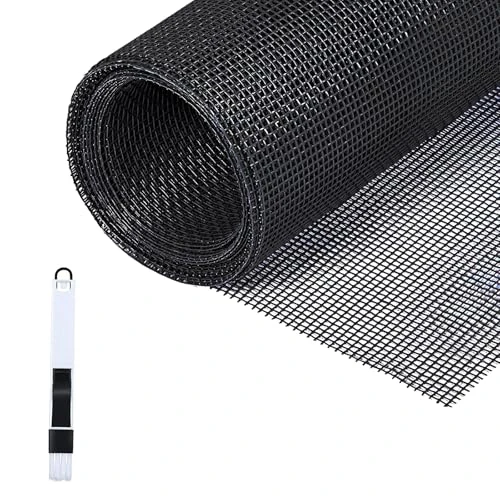 Beperkte aanbieding: Fillis Insectenwerende vliegengaas, 150 x 300 cm, vervangend rooster, per meter, van glasvezel, muggengaas, met reinigingsborstel, doe-het-zelf, op maat te snijden, voor ramen en deuren, zwart van 14.68 EUR naar 13.82 EUR (besparing 6%)