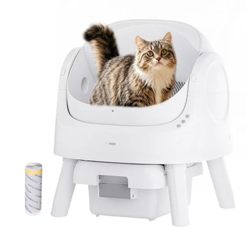 Offerta a tempo: PetPivot Lettiera autopulente con design aperto, modalità automatiche e manuali, pulizia istantanea e pala semplice, ideale per gatti di grandi dimensioni, adatta per famiglie multigatti - 19% da 199.99 € a 161.16 €