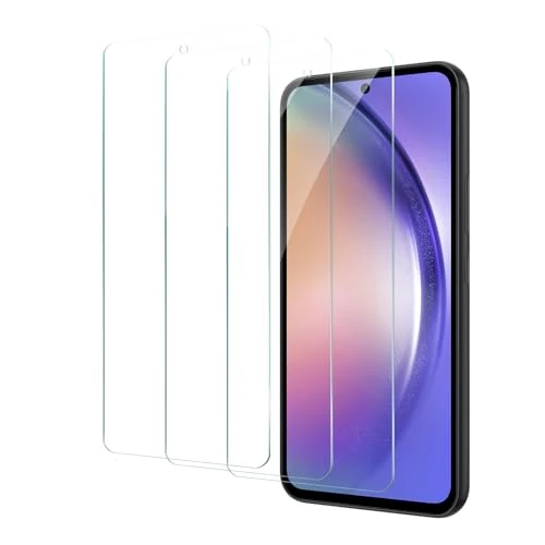 Offerta a tempo: CYYAGE 3 Pezzi Vetro Temperato Pellicola Protettiva per Samsung Galaxy A54/Samsung Galaxy S23 FE, HD Trasparente Protettivo Film Durezza 9H, Anti Graffio, Senza Bolle - 0% da 7.02 € a 7.02 €