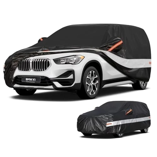Offerta a tempo: Holthly 10 strati Telo Copriauto SUV per BMW X1 E84/F48/F49/U11(2009-2025),100% copertura auto impermeabile,Telo Copri Auto per Esterno,impermeabile,protezione UV,antivento,antipolvere - 0.00% da 79.96 € a 79.96 €