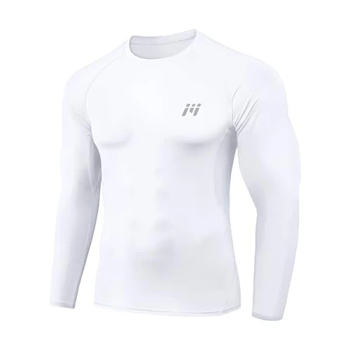 Offerta a tempo: MEETWEE Maglietta Compressione Uomo Maglietta Compressione Uomo Traspirante da Asciugatura Rapida Manica Lunga Maglietta Palestra Compression Shirt Ciclismo Running Sportiva - 0.00% da 9.99 € a 9.99 €
