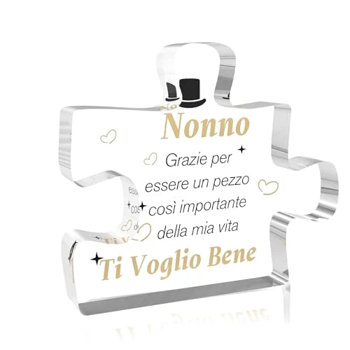 Regalo Nonno Compleanno,Idee Regalo Nonni,Festa Dei Nonni Idee Regalo Originali Personalizzati,Regalo Nonno Natale,Targa Acrilica,Regali per Anziani,Regalo per Nonno,Regalo per I Nonni Dai Nipoti