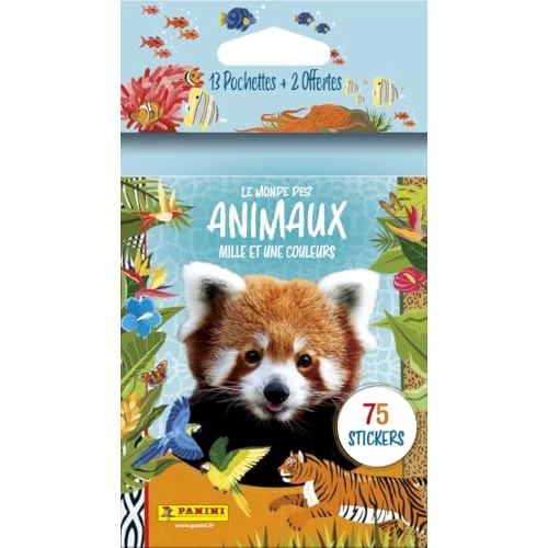 PANINI Animaux 2025 Blister Pack of 13 Pouches + 2 Free