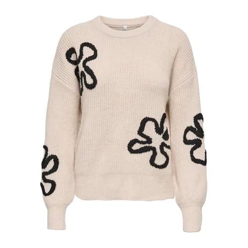 Tijdelijke aanbieding: Onldaisy Ls Stitch O-Neck KNT, Pumice Stone, M van 95.94 € naar 95.94 € (0.00% korting)