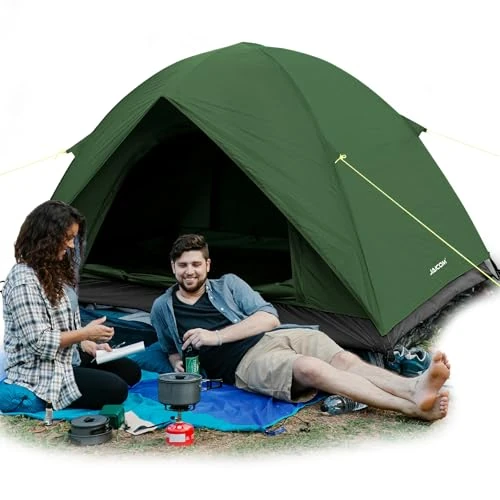Tijdelijke aanbieding: JAICOM Tent, 2-persoons tenten voor kamperen, 4 seizoenen waterdicht en winddicht koepeltent, ultralicht, eenvoudig op te zetten voor buiten, backpacken, wandelen, kamperen, tuin van 69.99 € naar 69.99 € (0.00% korting)