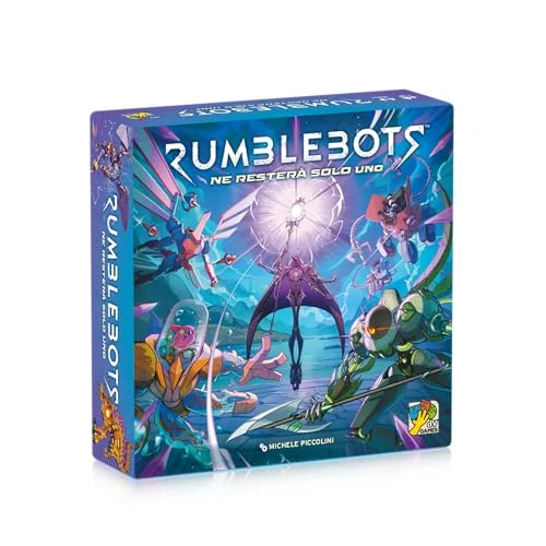 Offerta a tempo: Rumblebots - Gioco da tavolo - Gioco di Carte - Gestione del Mazzo Ispirato ai Videogiochi Auto Battler - 12+Anni - 2-4 Giocatori - 60 Minuti - Edizione italiana - 50% da 24.90 € a 12.45 €