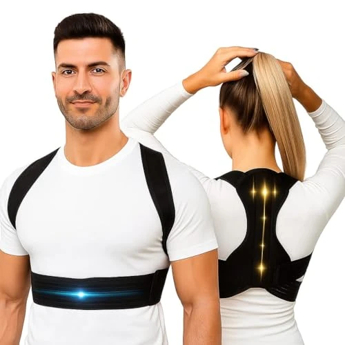 Offerta a tempo: Knight Correttore Posturale Spalle Schiena - Fascia Posturale per Uomo e Donna Regolabile - Sollievo da Dolore Cervicale e Schiena Dritta - S - 19% da 24.47 € a 19.90 €