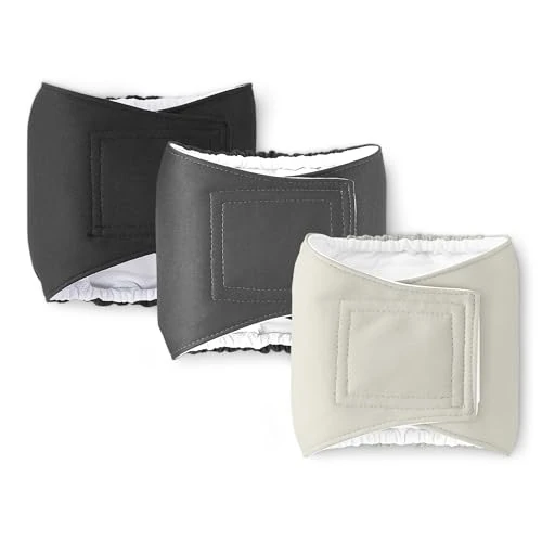 Offerta a tempo: Amazon Basics, Confezione da 3 pannolini lavabili per cani maschi, taglia XS - 0.00% da 11.90 € a 11.90 €