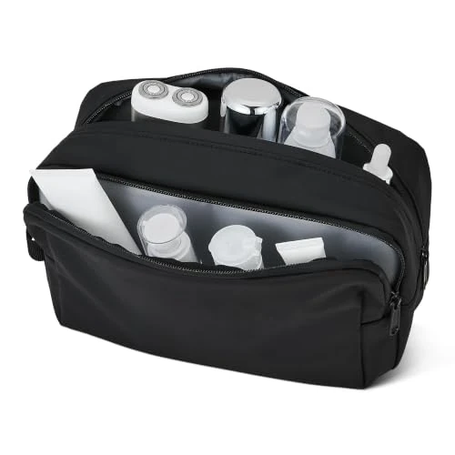 Oferta limitada: Amazon Essentials Bolsa de Viaje Grande para Afeitar, 25,4 cm, Color Negro de 12.59 € a 8.07 € (ahorro 36%)