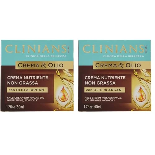 Offerta a tempo: Crema & Olio Antirughe allOlio di Argan - 2 Pezzi — 60% da 19,98 € a 7,96 €