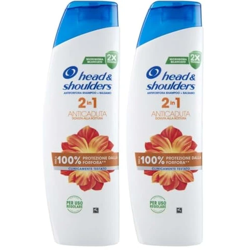 Offerta a tempo: Head & Shoulders Anticaduta Shampoo e Balsamo Antiforfora 2 in 1 per lei 250ml. Fino al 100% di Protezione dalla Forfora, Clinicamente Testato. Per Tutti i Tipi di Cute e Capelli. Per Uso Quotidiano - 38% da 8.38 € a 5.18 €
