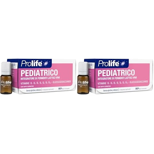Offerta a tempo: PROLIFE PEDIATRICO. Integratore di fermenti lattici vivi. Favorisce l’equilibrio della flora batterica intestinale. (Confezione da 2) - 36% da 19.98 € a 12.84 €