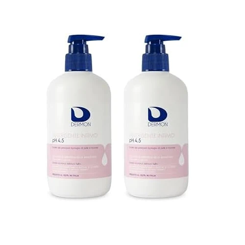 Offerta a tempo: DERMON Detergente Intimo Ph 4.5, Detergente Intimo che Protegge, Rigenera e Rinfresca, Testato Anche su Mucose Sensibili, Adatto All’Uso Quotidiano e Frequente, 500 ml (Confezione da 2) — 29% da 14,00 € a 9,98 €