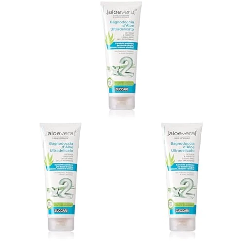 Offerta a tempo: ZUCCARI Bagnodoccia D’Aloe Ultradelicato - 250 ml (Confezione da 3) — 26% da 26,85 € a 19,80 €