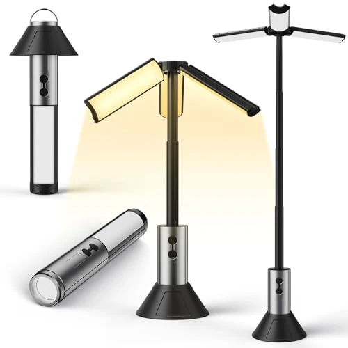 Offre limitee: URBZUE Lampe Camping, Lanterne Camping Rechargeable, LED Rétractable Lampe Camping Rechargeable, Eclairage Camping Portable Lampe Tente pour Camping, Pêche, Randonnée, Lampe Exterieur Rechargeable de 29.99 EUR a 19.99 EUR (economie 33%)