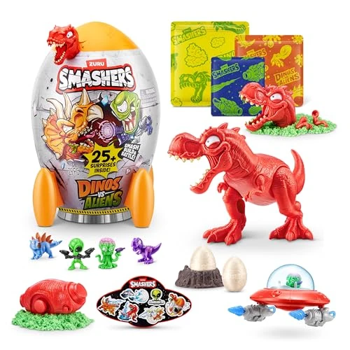 Offerta a tempo: Smashers Dino vs Aliens Medium di ZURU, uovo giocattolo da distruggere per bambini (T-REX) - 36% da 24.99 € a 15.99 €