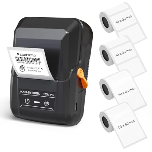Offerta a tempo: SUPVAN T50M Pro Etichettatrice Bluetooth con 4 Nastri, Set 3 - 15% da 56.99 € a 48.44 €