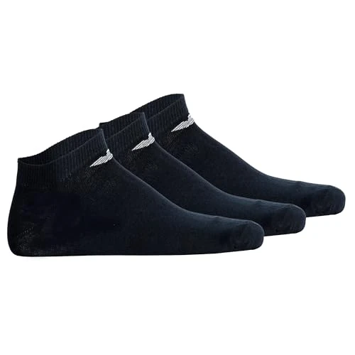 Oferta limitada: Emporio Armani Calcetines Tobilleros Casuales de algodón para Hombre, 3 Unidades, Color Azul, Talla única, Azul/Azul/Azul, Altoa única de 31.00 € a 21.60 € (ahorro 30%)
