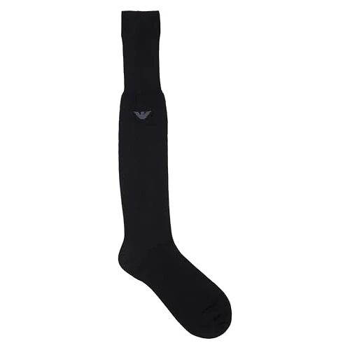 Offerta a tempo: Emporio Armani Calze Lunghe Uomo Dressy in Scozia di Cotone, Nero, S, Bellezza nera, S - 79% da 25.00 € a 5.24 €