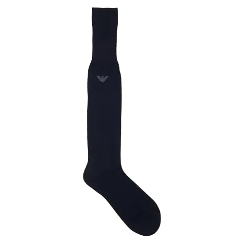Zeitlich begrenztes Angebot: Emporio Armani Man's Dressy Cotton Lisle Long Socks, Blue, S, Dunkler Saphir, S von 25.00 € auf 25.00 € (0.00% Rabatt)