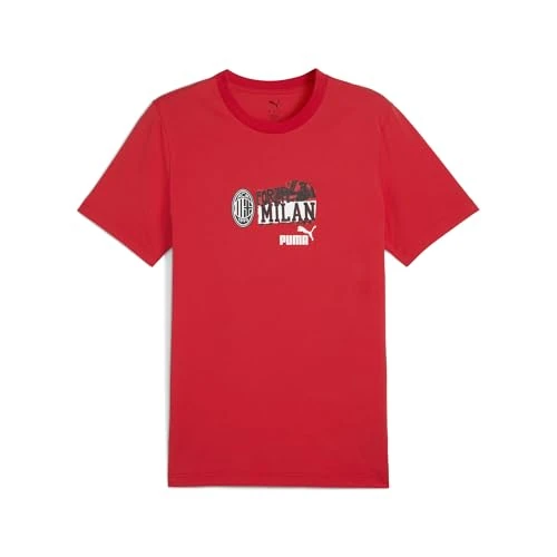 Offerta a tempo: A.C. Milan T-Shirt ftblNRGY, Adulto Maglia Casual a Maniche Corte, Prodotto Ufficiale, Maglietta Sportiva AC Milan, Unisex, Rosso — 33% da 30,00 € a 19,99 €