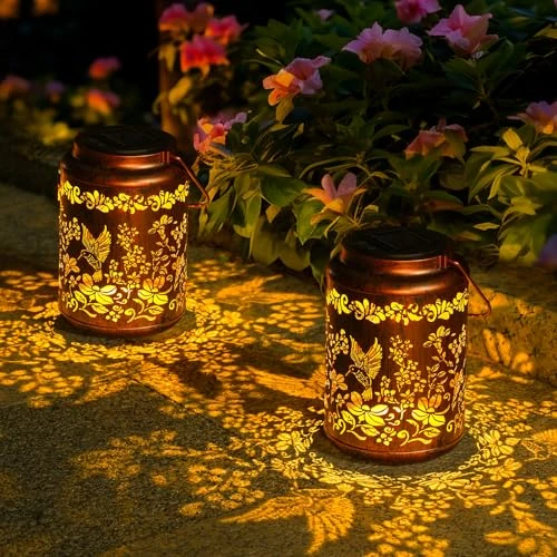 Oferta limitada: Farolillos Solares OxyLED con Diseño de Colibríes - Lote de 2 Impermeables IP44, Luz Automática Crepúsculo/Amanecer, Ideal para Jardín, Terraza y Balcón (Decoración Exterior Vintage) de 19.79 EUR a 17.40 EUR (ahorro 12%)