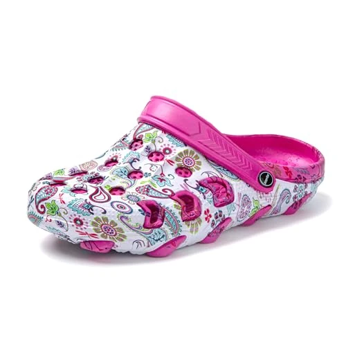 Offerta a tempo: JOMIX Zoccoli per Donna Estate Scarpe Ciabatte Piscina Spiaggia Antiscivolo Zoccoli in Eva Gomma SD9440 (Fuxia,36) - 5% da 17.86 € a 16.96 €