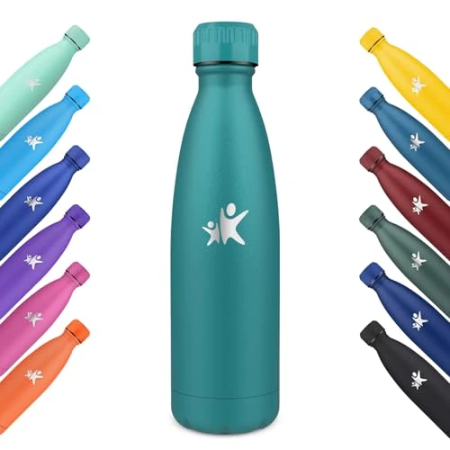 Offerta a tempo: KollyKolla Borraccia Termica 750ml, Borracce Termiche, Borraccia in Acciaio Inox, Riutilizzabile, Termos senza BPA, Bottiglia Termica Metallo per Sportiva, Scuola, Palestra, Viaggi - Verde Scuro - 42% da 18.99 € a 11.09 €