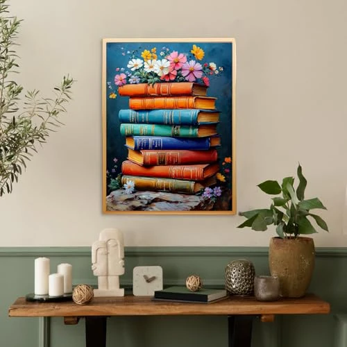 Oferta limitada: KEYIFA Libros Pintar por Numeros Adultos, Paint by Number Kits con Pinceles y Pigmento Acrílico, DIY Flores Pintura al óleo Colorear Lienzo Manualidades, Decoración del Hogar 30x40cm de 9.99 EUR a 7.99 EUR (ahorro 20%)