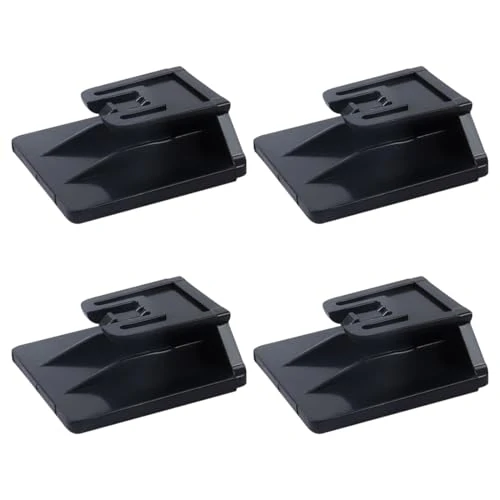 Clip Supporto per T.pass - 4 Pezzi Clip per Telepedaggio 2019 Sistema di Fissaggio Removibile, 3 x 3 cm, Porta T.pass per auto,Clip di supporto per Telepedaggio (modello T.Pass 2019) per auto, Nero