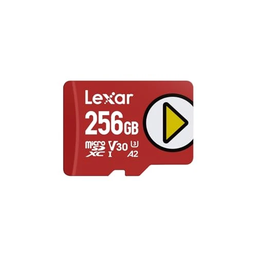 Offre limitée : Lexar Play Carte Micro SD 256Go, microSDXC UHS-I, jusqu'à 205 Mo/s Lecture, 140 Mo/s écriture, Classe 10, U3, V30, A2, vidéo 4K, Carte Haute Vitesse pour Switch/appareils de Jeu Portables/Smartphones de 88.99 € à 81.95 € (8% de remise)
