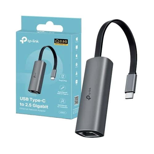TP-Link UE302C | Adapter USB-C do Ethernet 2.5 Gbps | Plug & Play | Port RJ45 | Kompaktowy design