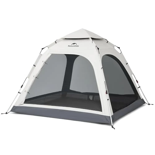 Naturehike Ango Pop Up Tende Automatiche 3 Uomo Persone Campeggio Tenda da Sole Facile Montaggio Tenda Impermeabile Antivento Anti UV per Famiglia Parco Campeggio Escursioni All'aperto