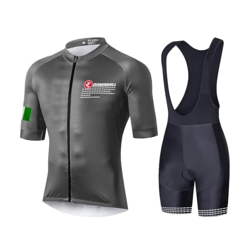 UGLY FROG Heren Radtrikot Set Kurzarm Trikot und Radhose Atmungsaktiv und Schnell Trockend Rennrad