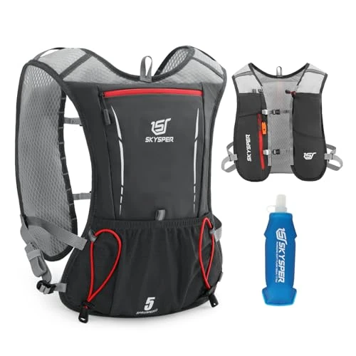 Offerta a tempo: SKYSPER Zaino Idratazione 5L Gilet Zaino Trail Running - 38% da 35.99 € a 22.19 €